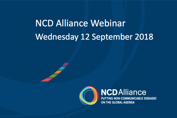 NCD Alliance Webinar, 12 September 2018